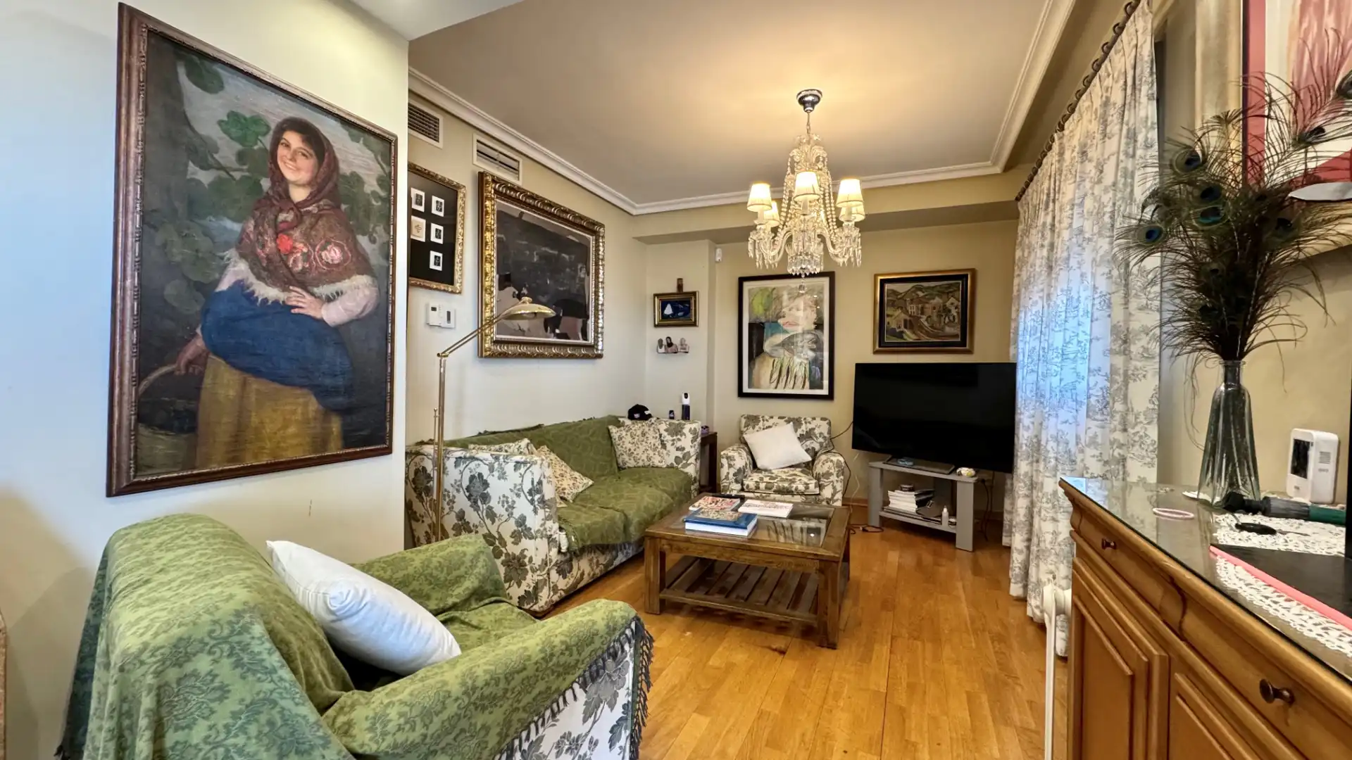 Wohnzimmer von Maisonette zum Verkauf in Cáceres mit Klimaanlage, Heizung und Parkett
