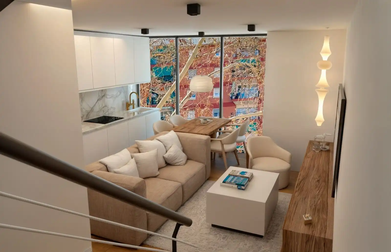 Sala de estar de Dúplex en venta en Badalona con Aire acondicionado, Calefacción y Terraza
