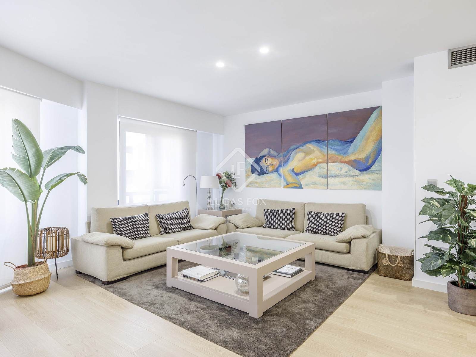 Sala d'estar de Pis de lloguer en  Valencia Capital amb Aire condicionat, Calefacció i Parquet