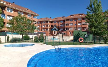 Swimming pool of Duplex for sale in Collado Villalba  with Heating, Balcony and Community pool