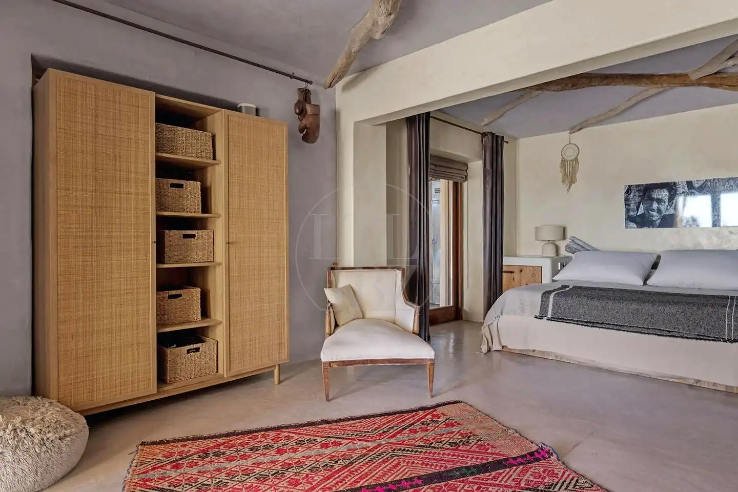 Schlafzimmer von Haus oder Chalet zur Miete in Sant Josep de sa Talaia mit Klimaanlage, Privatgarten und Schwimmbad