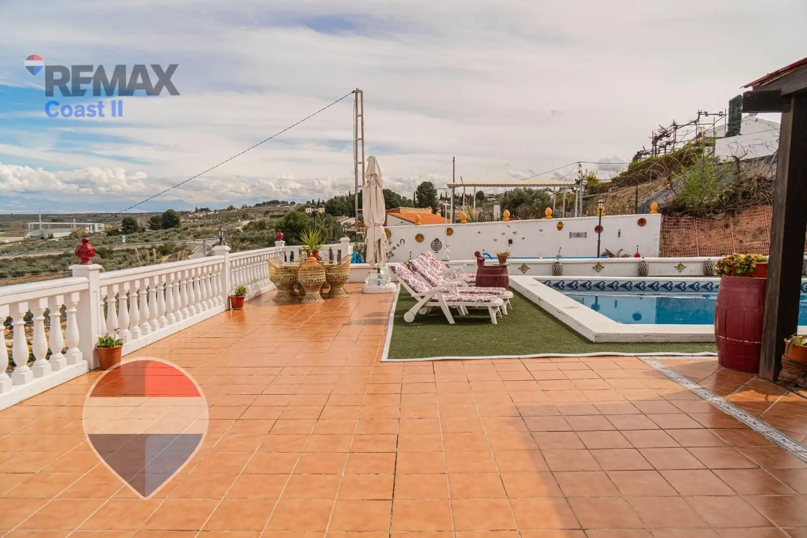 Vista exterior de Casa o chalet en venta en Moraleda de Zafayona con Aire acondicionado, Calefacción y Jardín privado