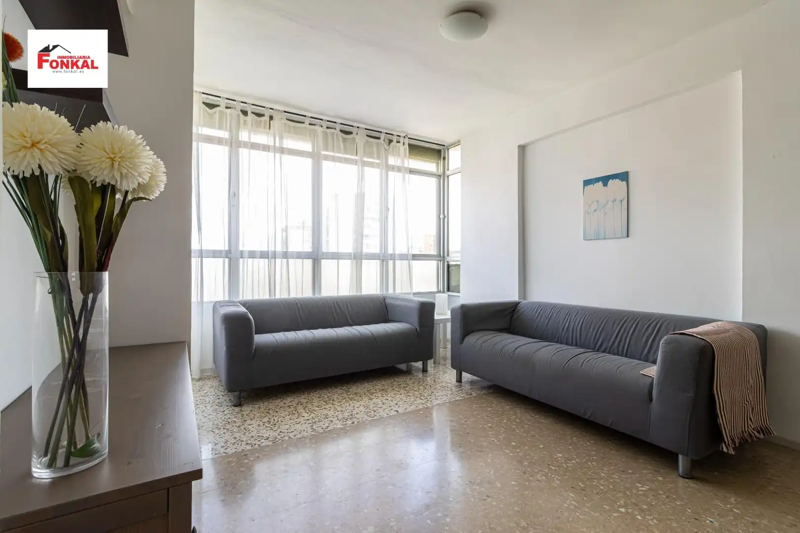 Living room of Flat for rent in Jerez de la Frontera  with Air Conditioner, Terrace and Furnished