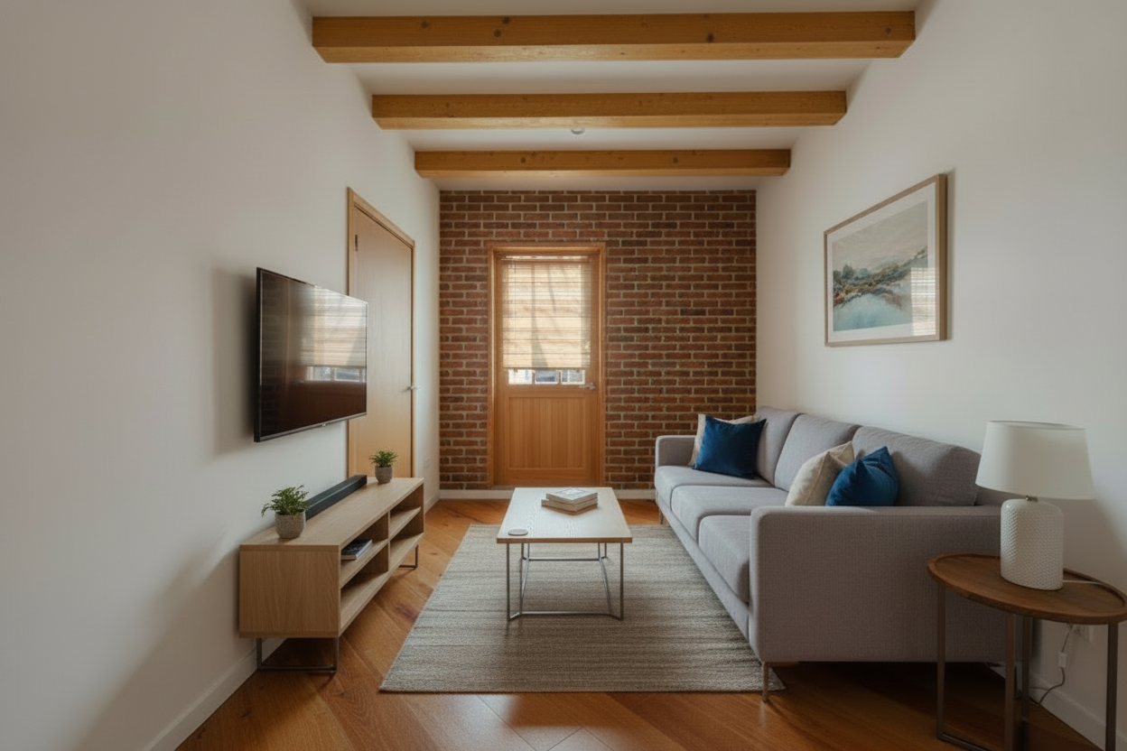 Sala d'estar de Pis en venda en L'Hospitalet de Llobregat amb Balcó