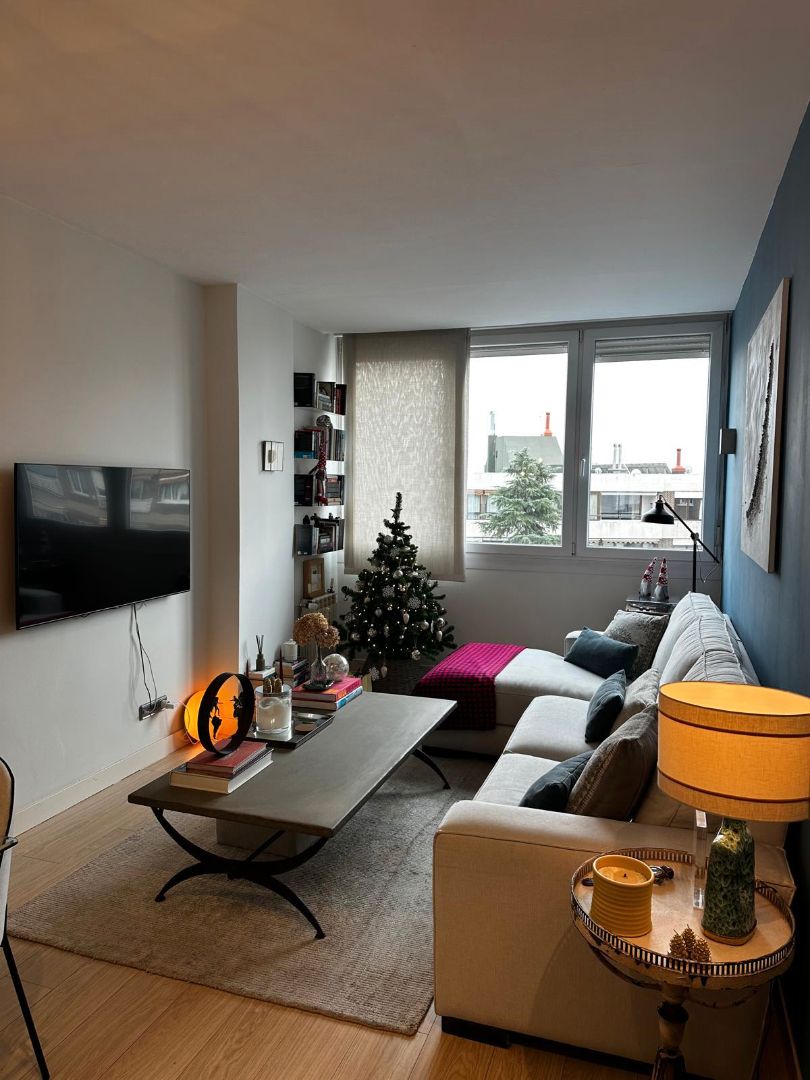 Sala d'estar de Pis en venda en  Madrid Capital amb Aire condicionat, Calefacció i Terrassa