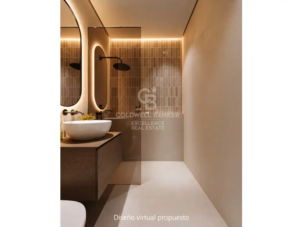Badezimmer von Erdgeschoss zum Verkauf in Valencia mit Klimaanlage, Terrasse und Ofen