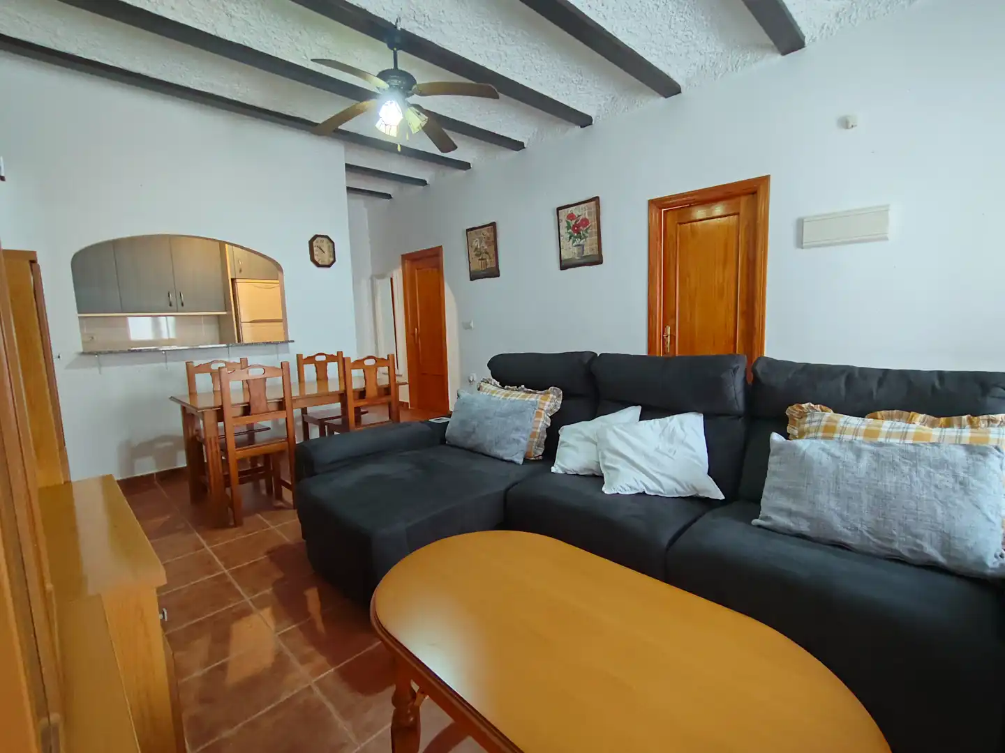 Living room of Flat for sale in Cuevas del Almanzora  with Air Conditioner, Terrace and Furnished