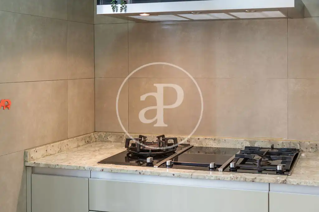 Cocina de Piso de alquiler en Valencia con Aire acondicionado, Calefacción y Terraza