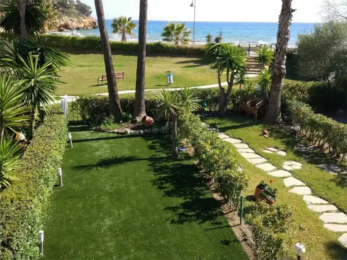 Garden of Flat for rent in Tarragona  with Air Conditioner, Private garden and Swimming Pool
