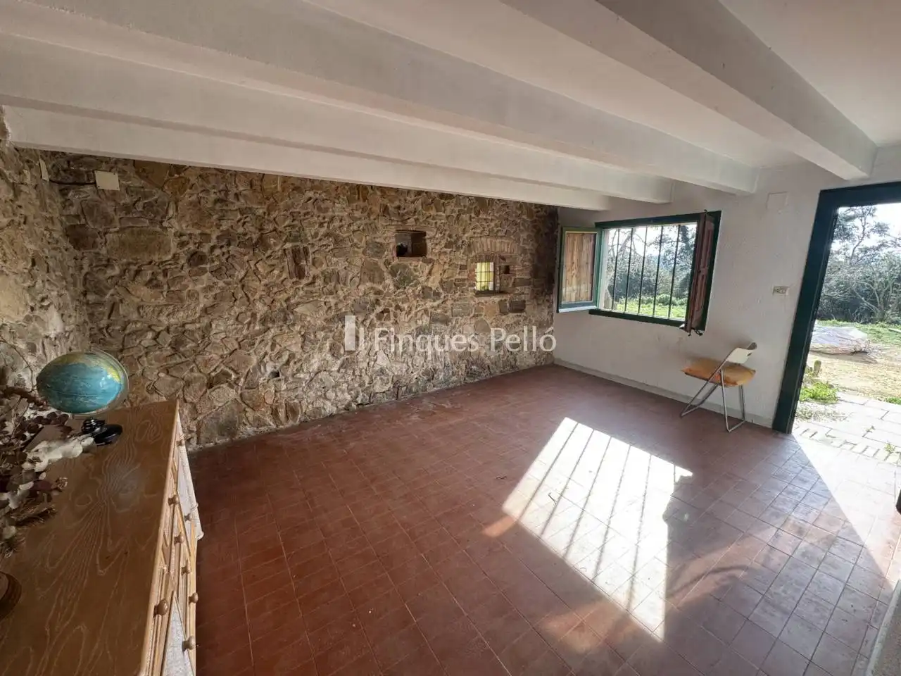 Sala d'estar de Finca rústica en venda en Tordera amb Jardí privat i Terrassa