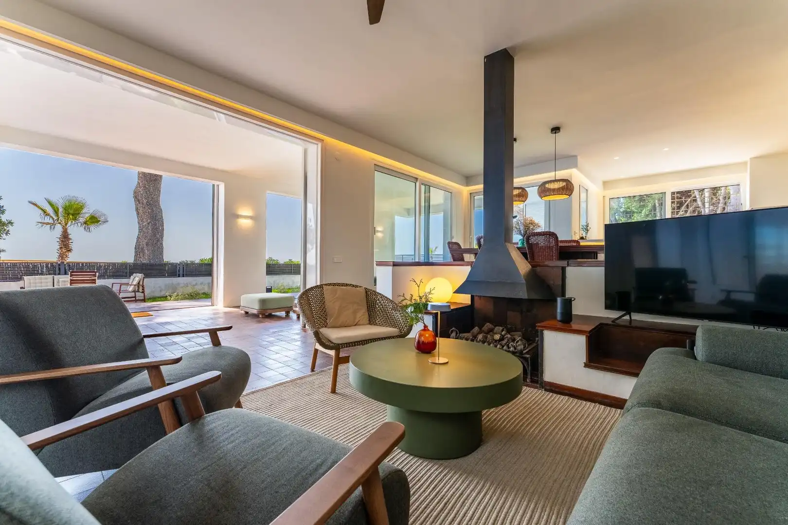 Sala de estar de Casa o chalet de alquiler en Cambrils con Aire acondicionado, Terraza y Amueblado