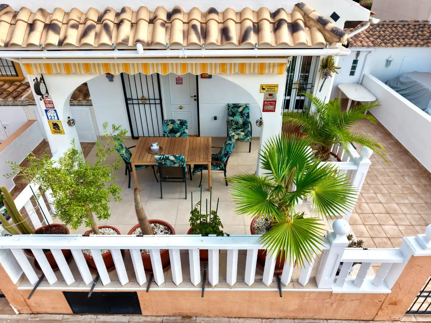 Terrace of Detached homes for sale in Orihuela  with Air Conditioner, Private garden and Terrace