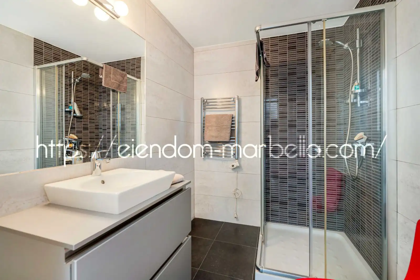Badezimmer von Maisonette zum Verkauf in Mijas mit Klimaanlage, Terrasse und Möbliert