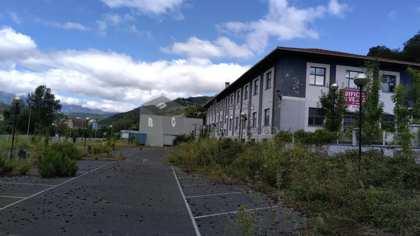 Vista exterior de Nave industrial en venta en Mieres (Asturias)
