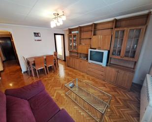 Living room of Flat to rent in  Zaragoza Capital  with Heating, Parquet flooring and Furnished