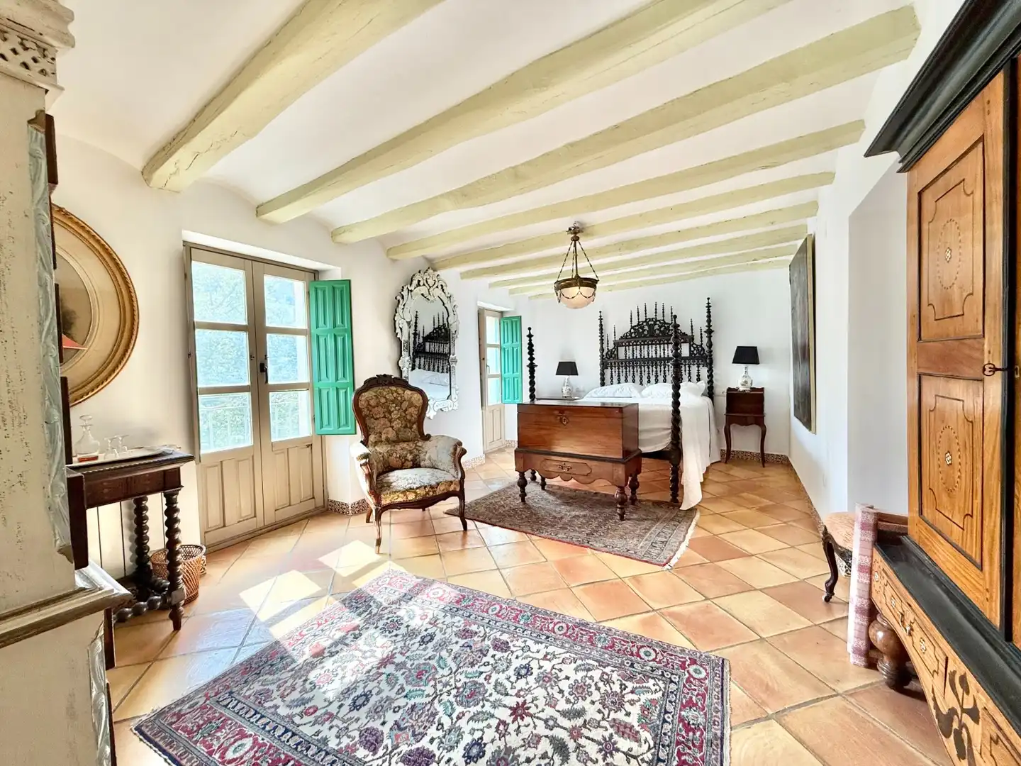 Dormitori de Finca rústica en venda en Alcoleja amb Aire condicionat, Jardí privat i Terrassa