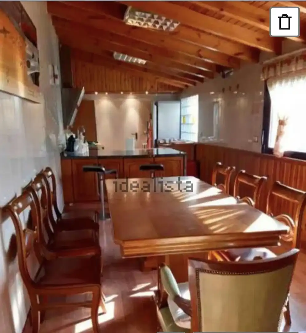 Cuina de Casa o xalet en venda en Mansilla Mayor amb Aire condicionat, Jardí privat i Parquet