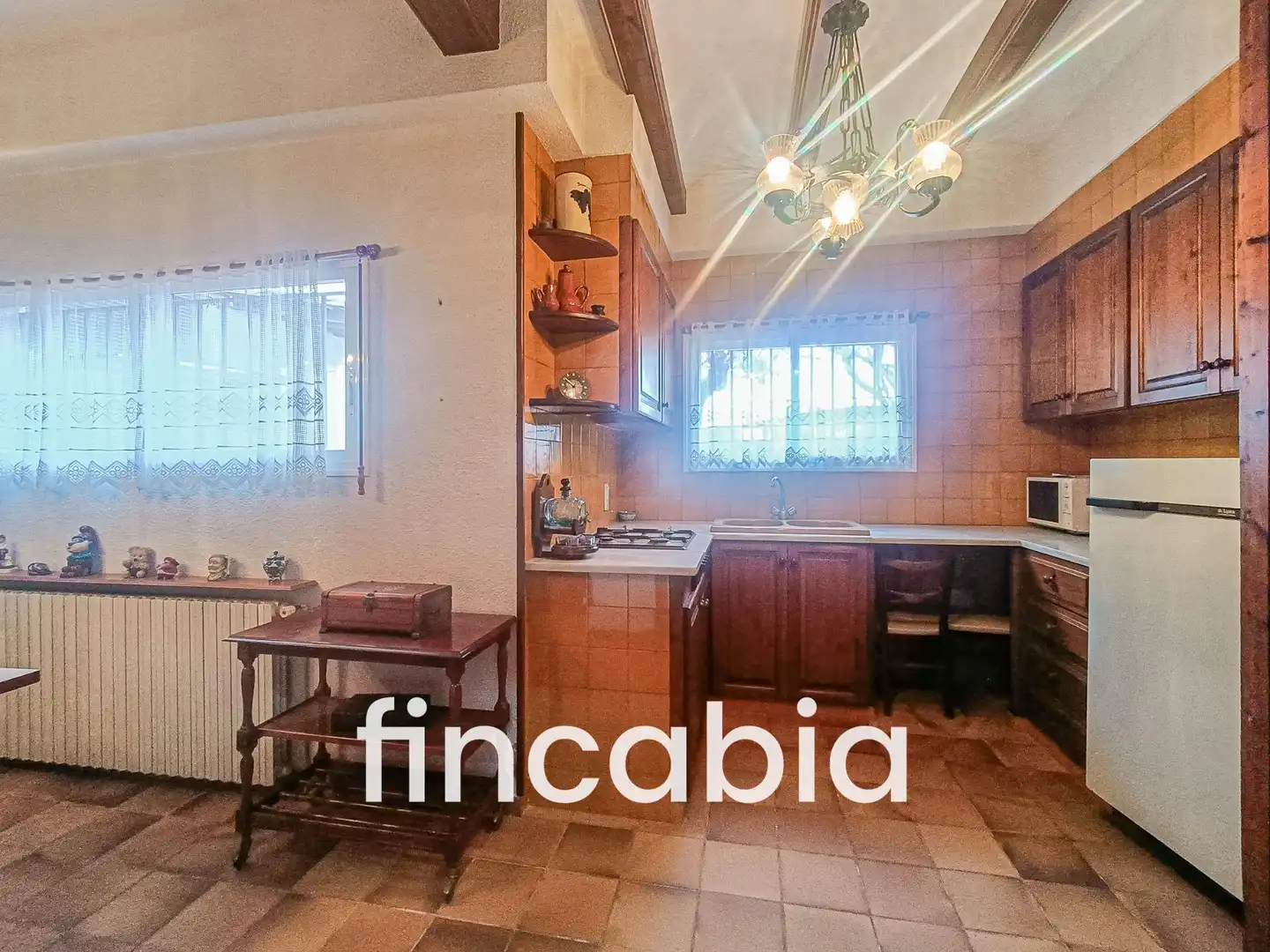 Cuina de Casa o xalet en venda en Santa Coloma de Farners amb Aire condicionat, Calefacció i Jardí privat