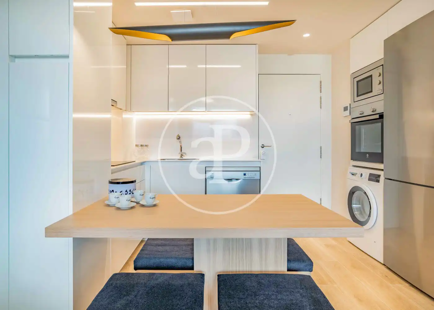 Kitchen of Flat for rent in Madrid  with Air Conditioner, Heating and Furnished