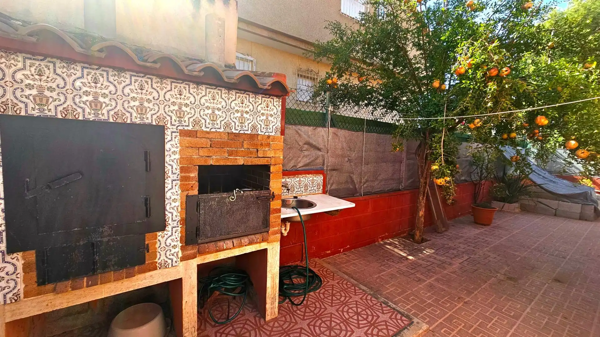 Terraza de Casa o chalet en venta en Cartagena con Aire acondicionado, Jardín privado y Piscina