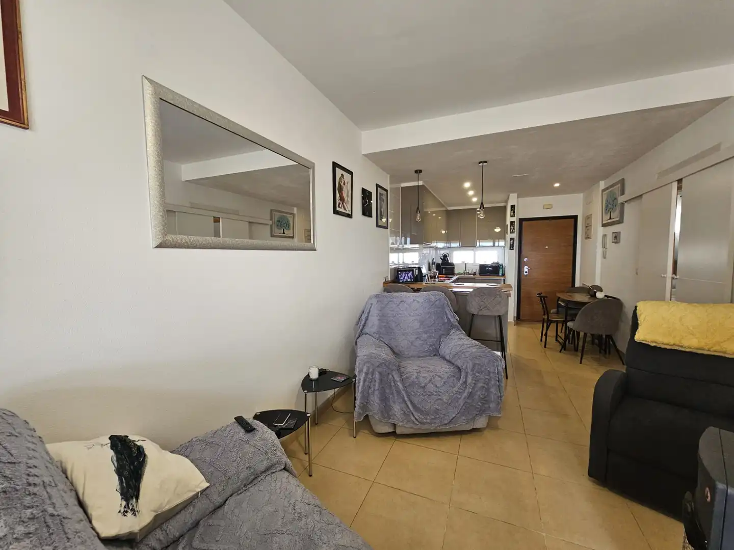 Sala de estar de Apartamento en venta en Alhama de Murcia con Aire acondicionado, Amueblado y Piscina comunitaria