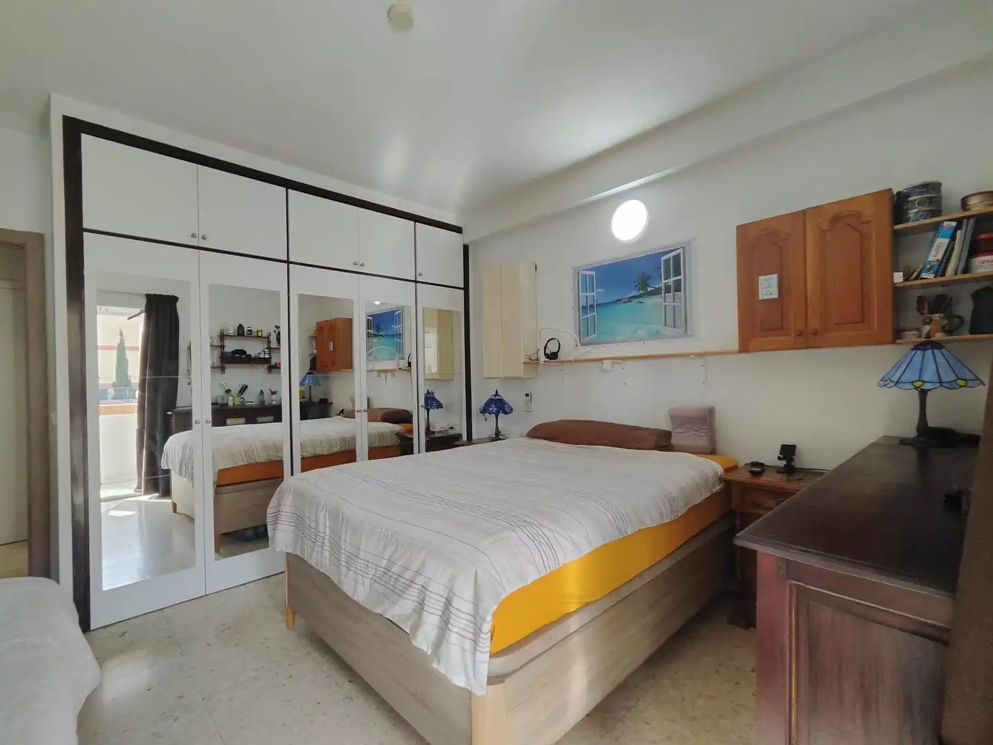 Schlafzimmer von Wohnung zum Verkauf in Torremolinos mit Klimaanlage, Privatgarten und Terrasse