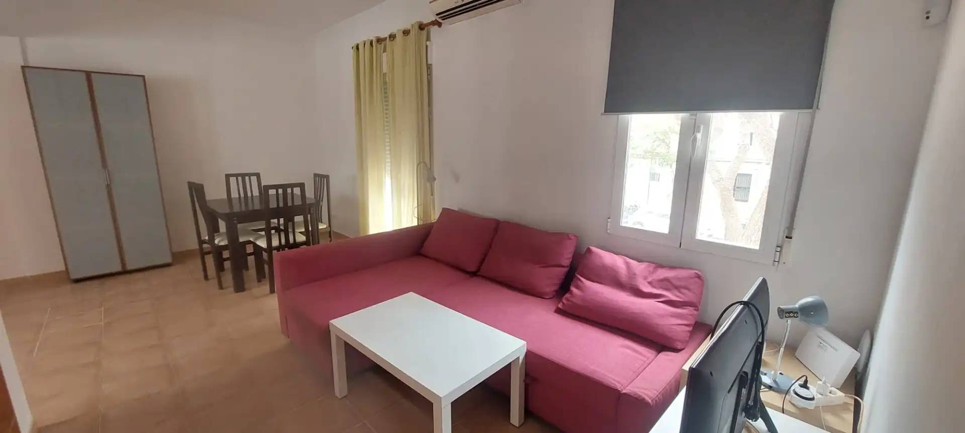 Sala de estar de Piso de alquiler en Málaga Capital con Aire acondicionado, Calefacción y Amueblado