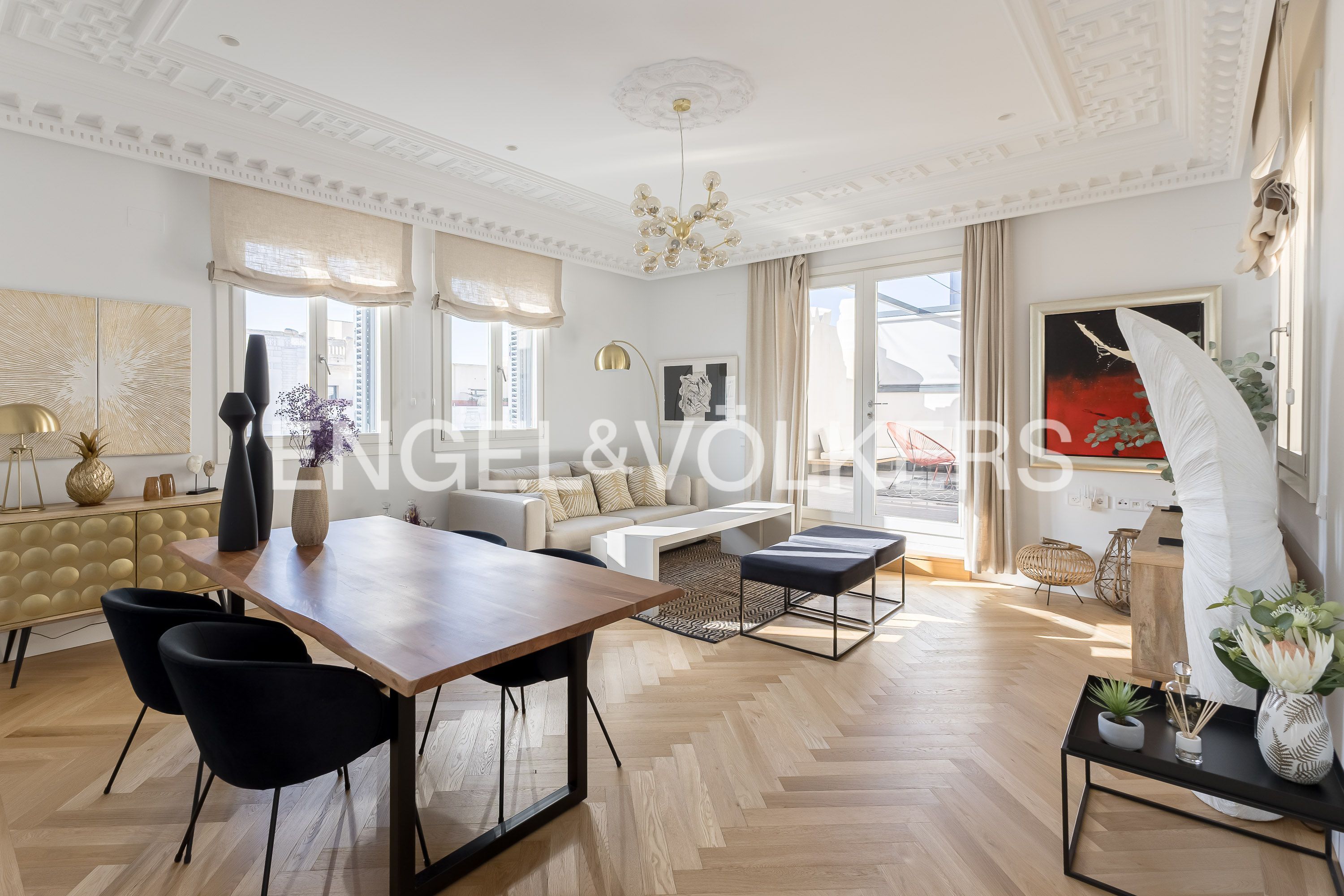 Living room of Attic for sale in  Madrid Capital  with Air Conditioner, Heating and Terrace