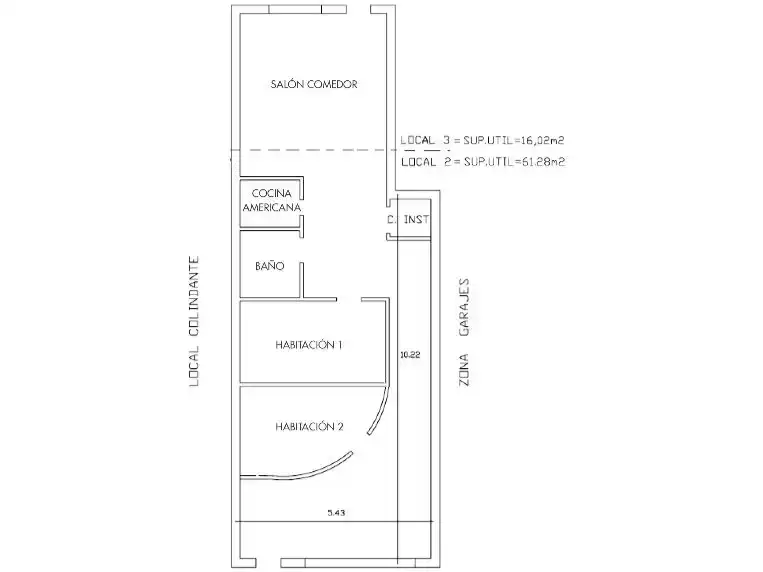 Study for sale in Salamanca Capital  with Air Conditioner