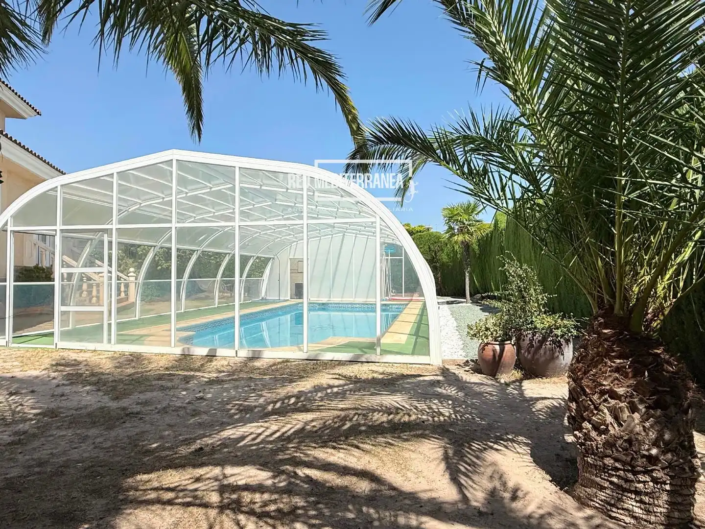 Piscina de Casa o xalet en venda en Banyeres de Mariola amb Calefacció, Jardí privat i Terrassa