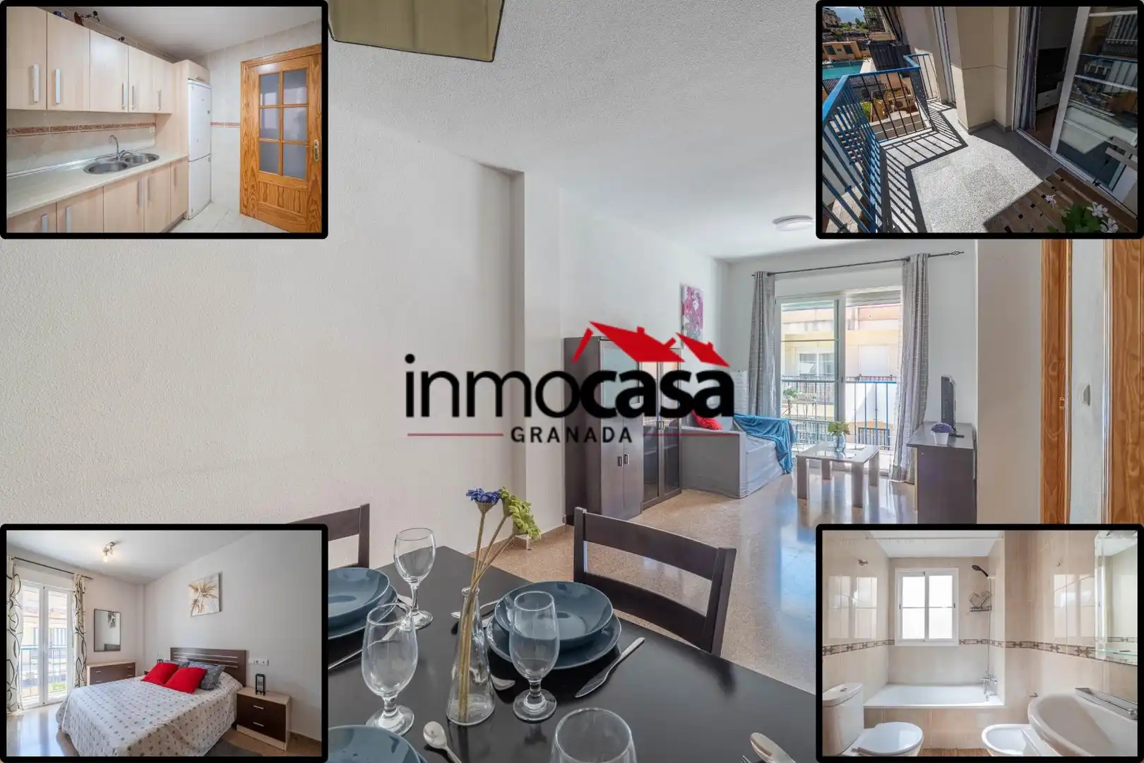 Exterior view of Flat for sale in Las Gabias  with Balcony and Community pool