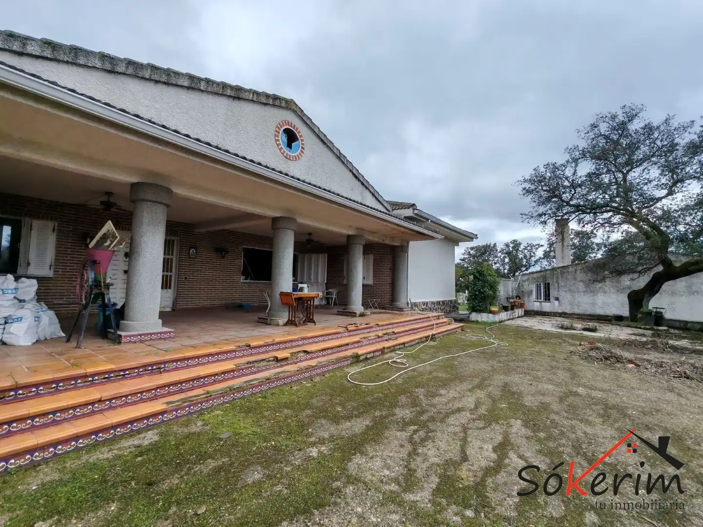 Vista exterior de Piso en venta en San Román de los Montes con Calefacción, Jardín privado y Terraza