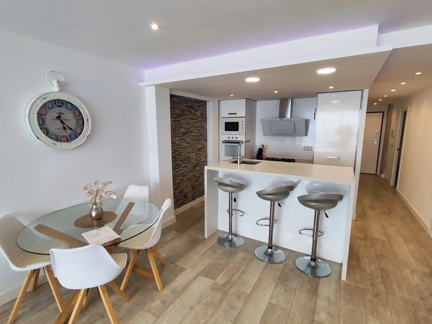 Cocina de Piso de alquiler en Benidorm con Aire acondicionado, Amueblado y Horno