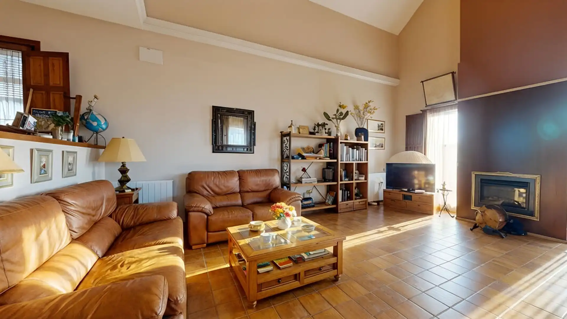 Wohnzimmer von Haus oder Chalet zum Verkauf in Campo Real mit Klimaanlage, Heizung und Privatgarten