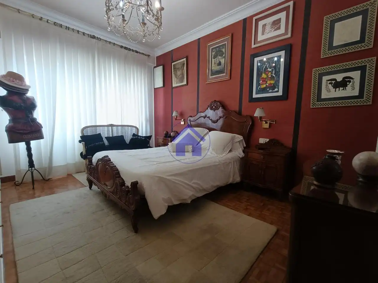 Bedroom of Flat for rent in Vigo   with Heating, Parquet flooring and Terrace