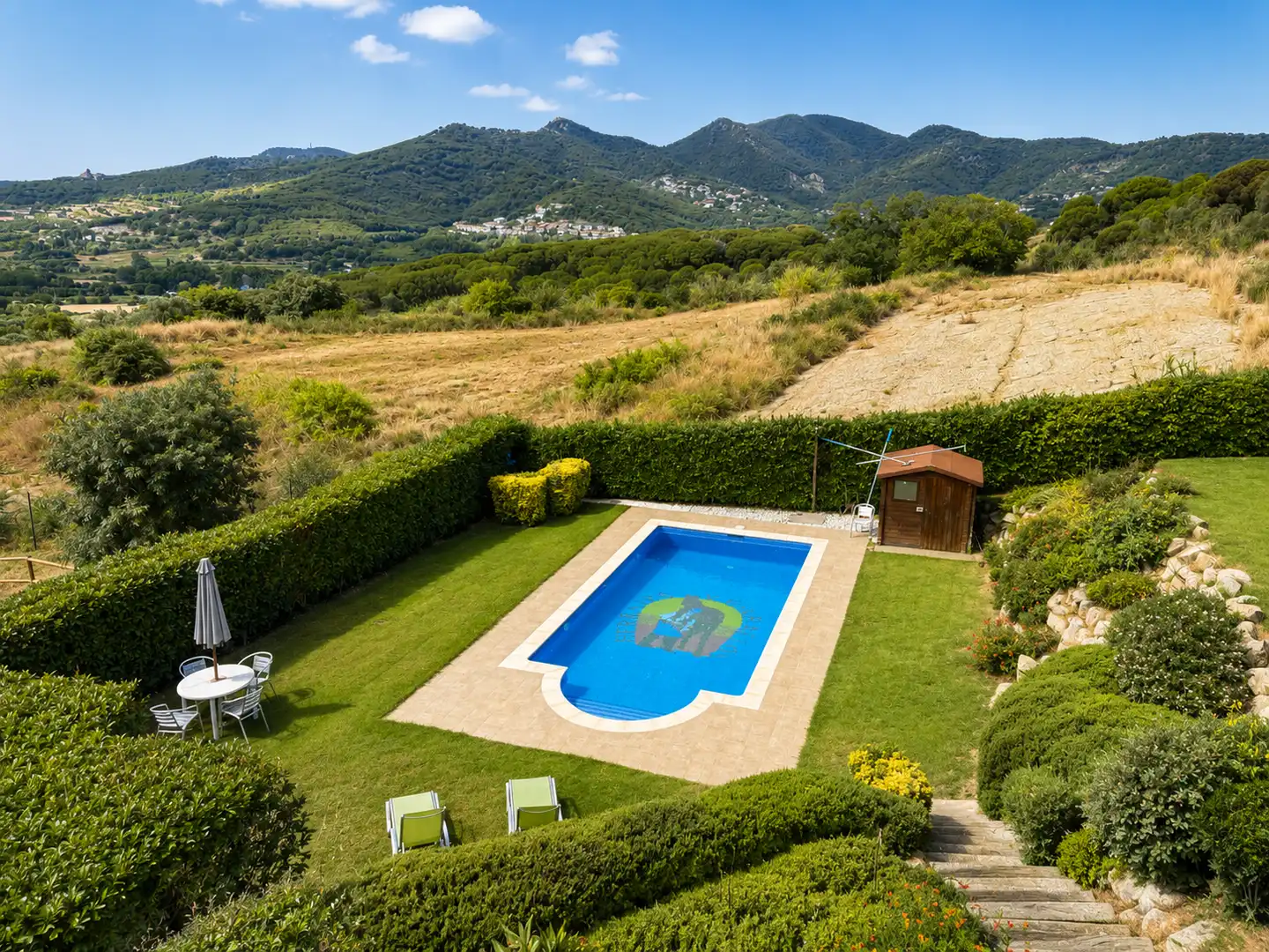 Swimming pool of Country homes for sale in Argentona  with Air Conditioner, Heating and Private garden
