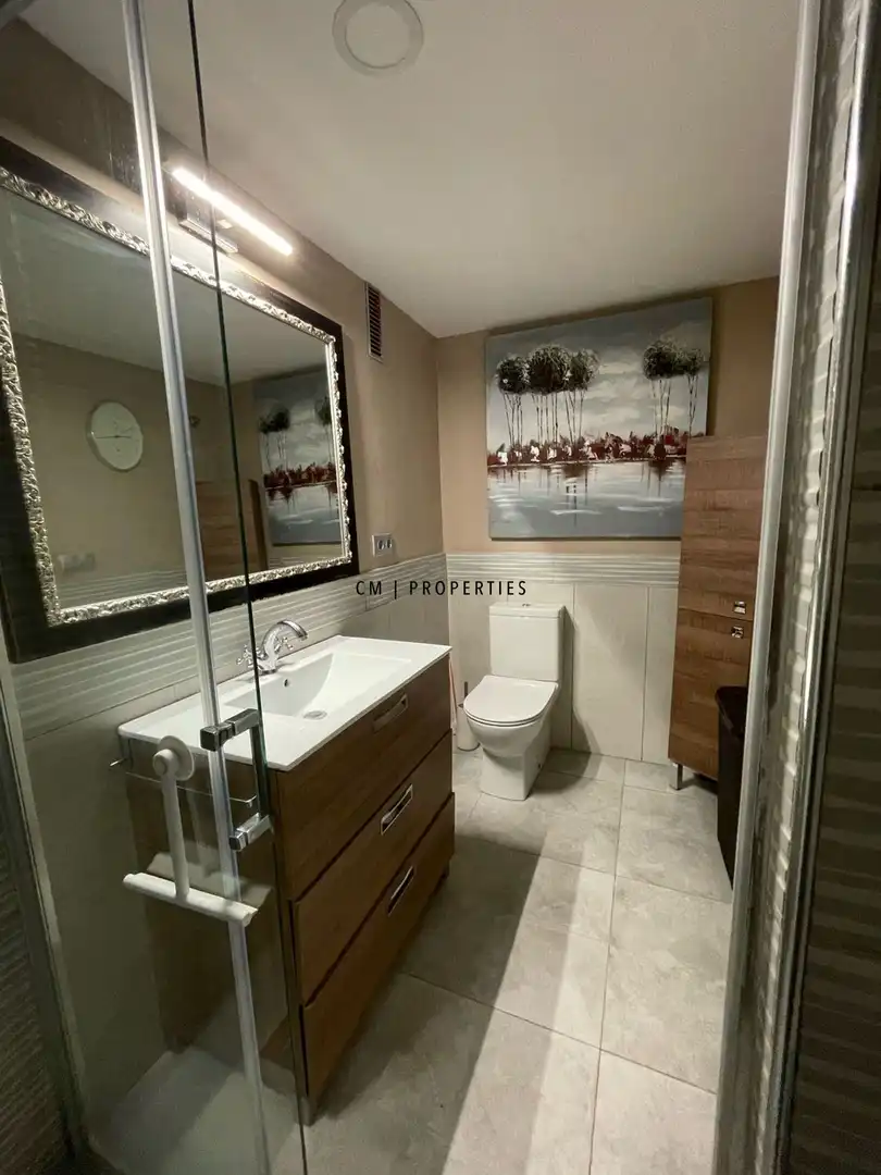 Bathroom of Flat for rent in Puçol  with Air Conditioner, Terrace and Swimming Pool