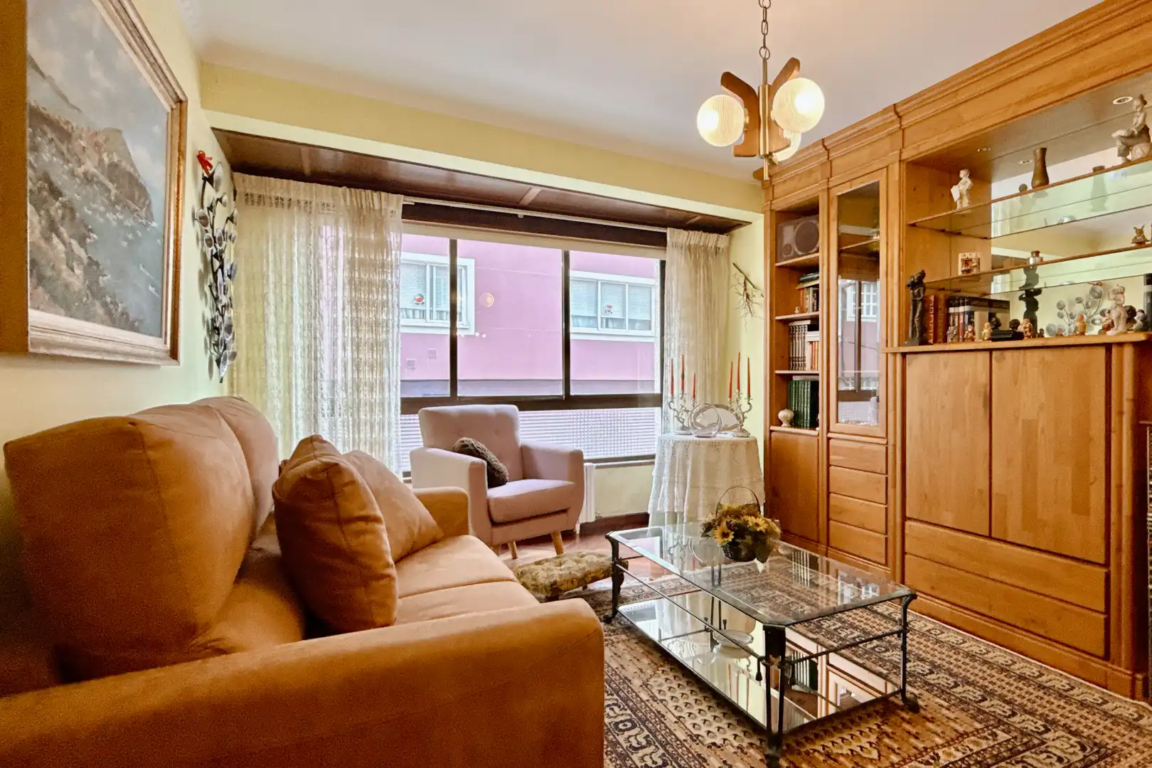 Sala de estar de Piso en venta en Carballo con Amueblado