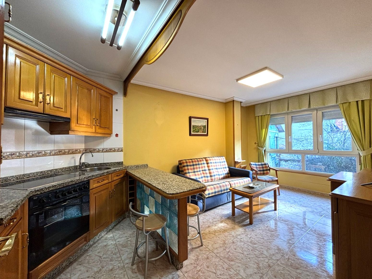 Kitchen of Flat for sale in Langreo  with Heating, Private garden and Parquet flooring