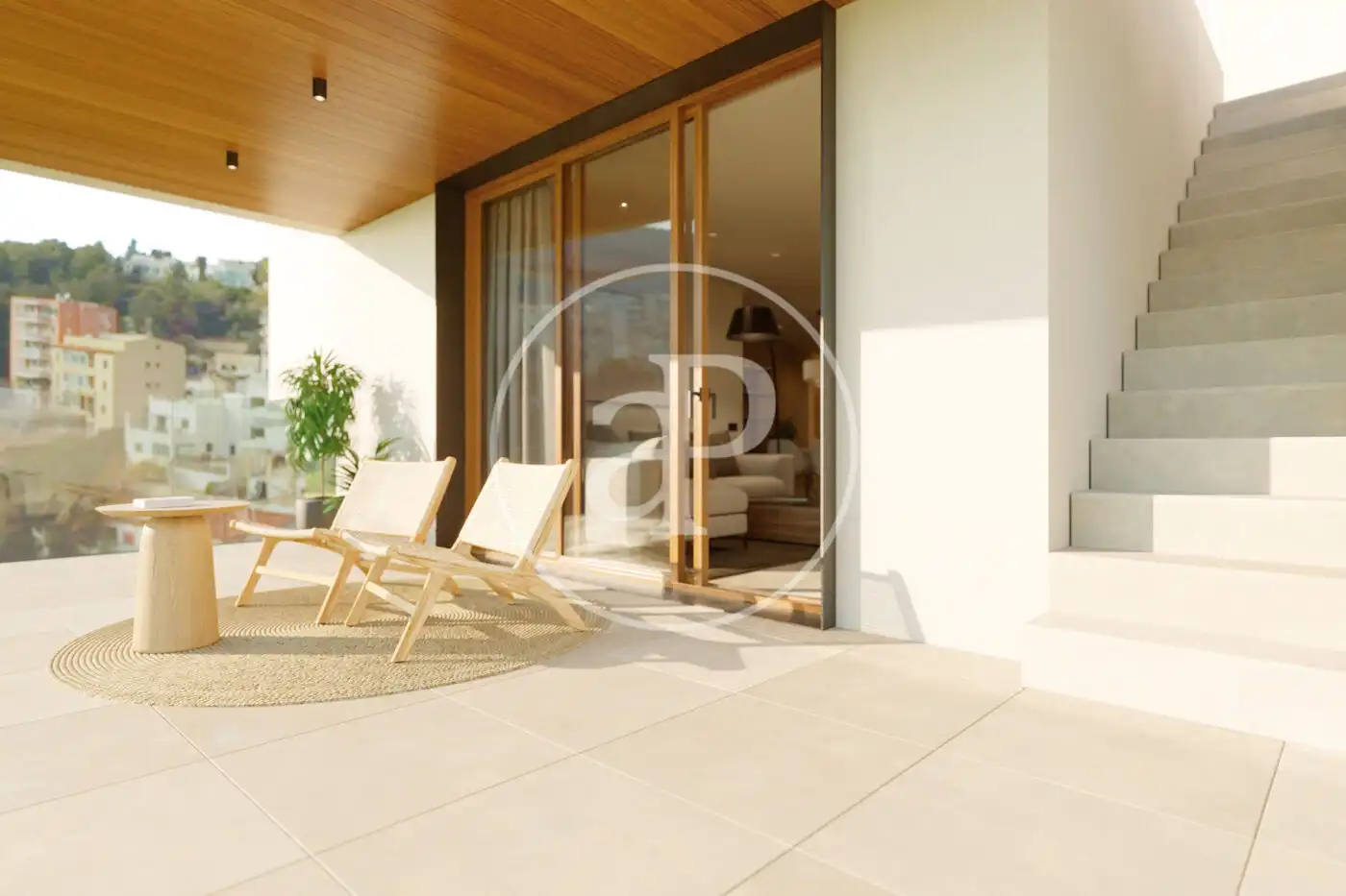 Terraza de Piso en venta en  Palma de Mallorca con Aire acondicionado, Calefacción y Jardín privado