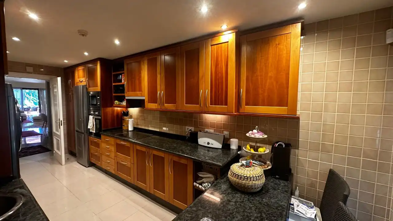 Kitchen of Apartments for rent in Marbella  with Air Conditioner, Heating and Private garden