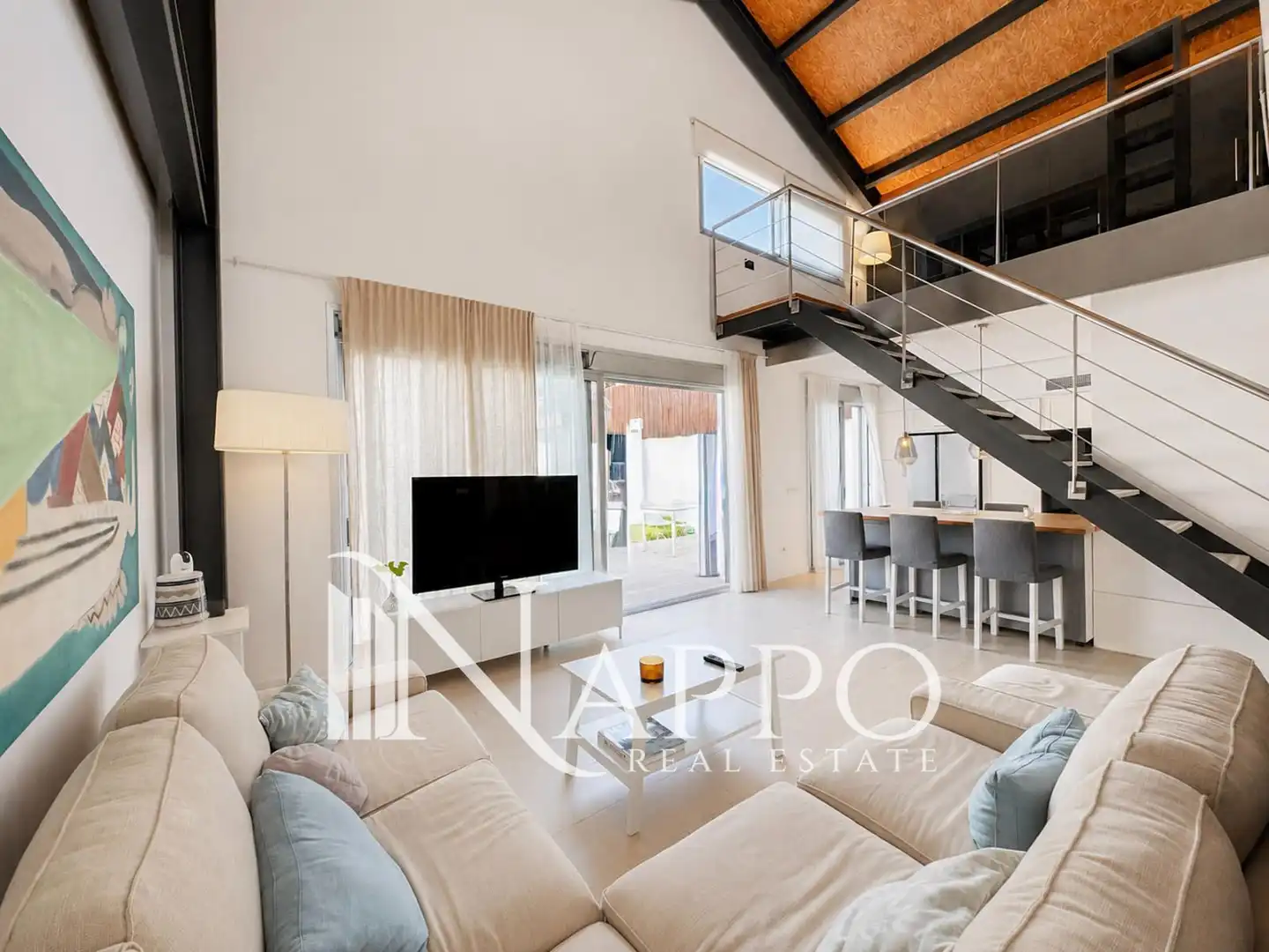 Living room of Houses for rent in  Palma de Mallorca  with Air Conditioner, Heating and Private garden