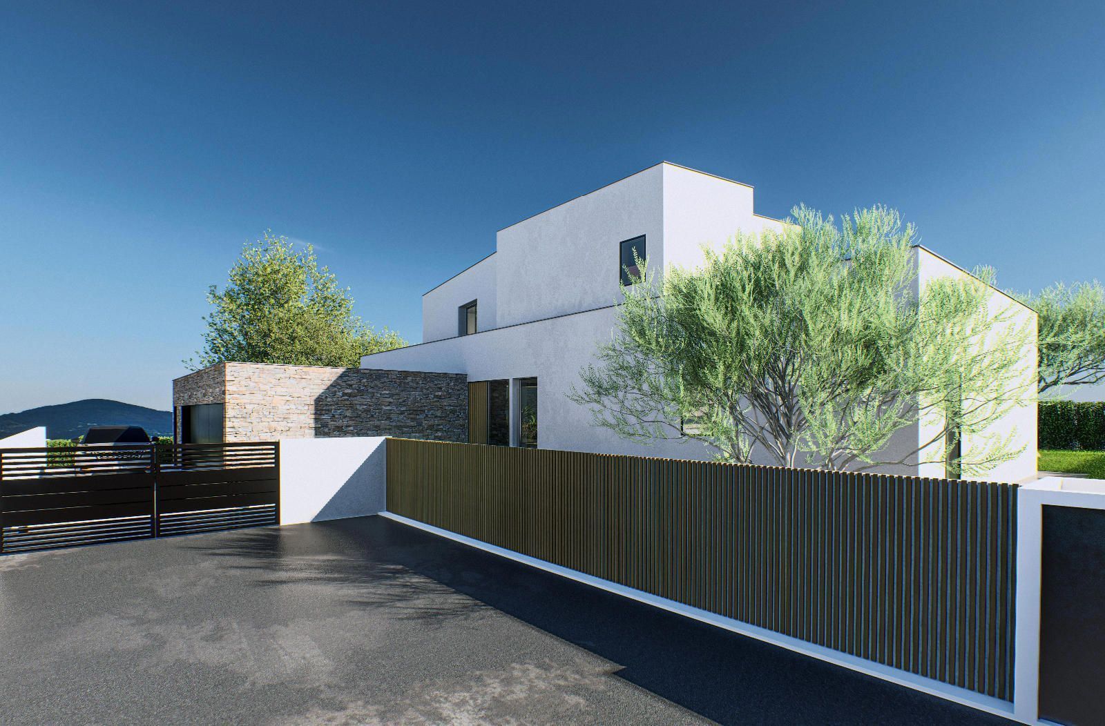 Exterior view of House or chalet for sale in Girona Capital  with Air Conditioner, Terrace and Swimming Pool