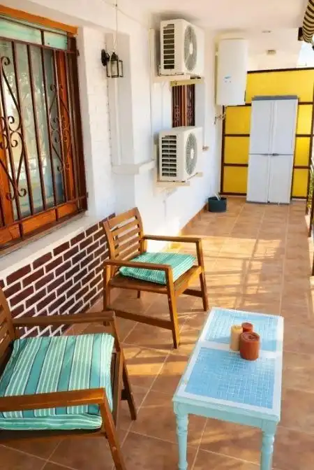 Terrasse von Wohnungen zum Verkauf in Águilas mit Klimaanlage, Heizung und Privatgarten