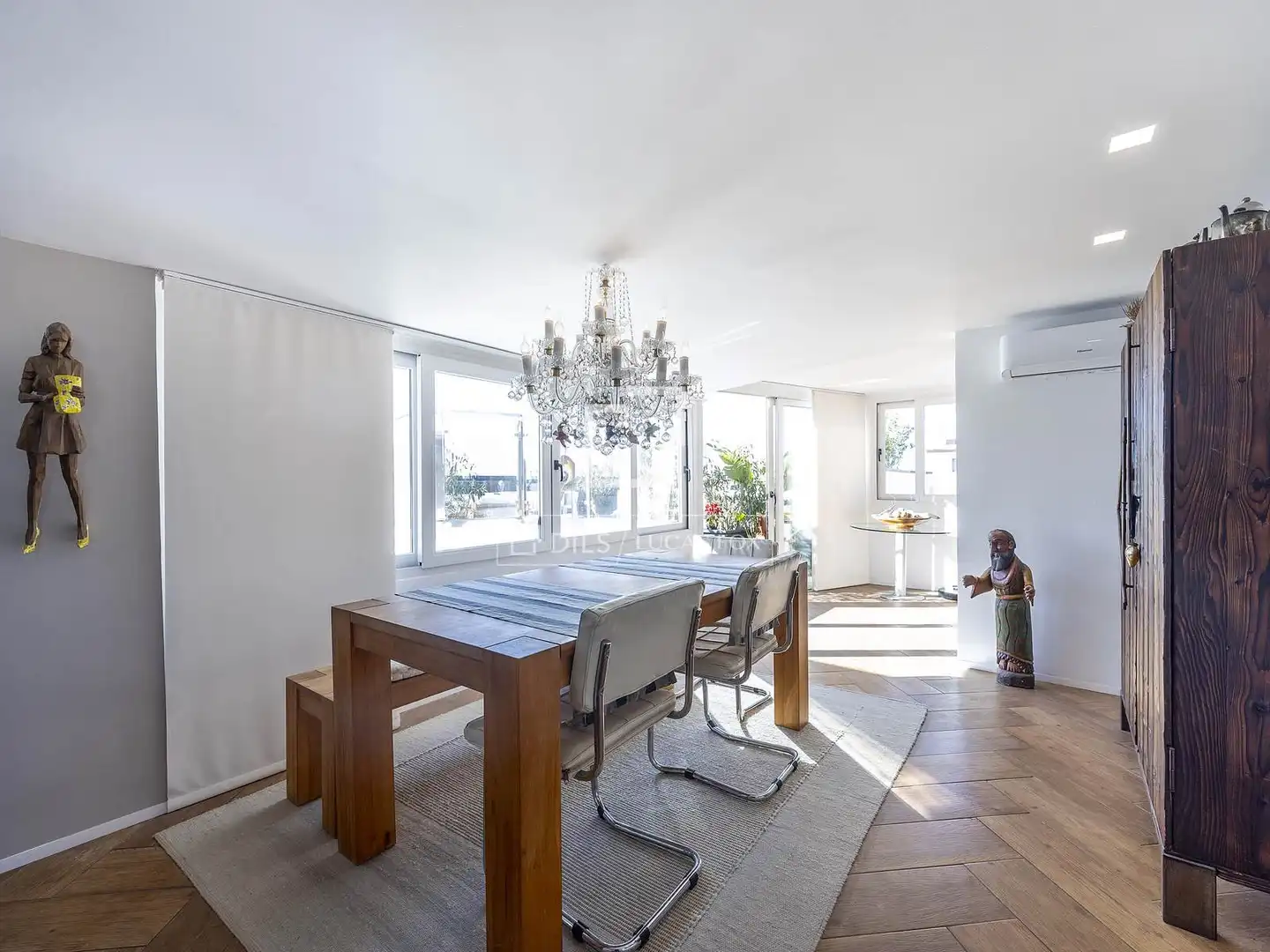 Esszimmer von Dachboden zum Verkauf in Valencia del Ventoso mit Klimaanlage, Terrasse und Balkon
