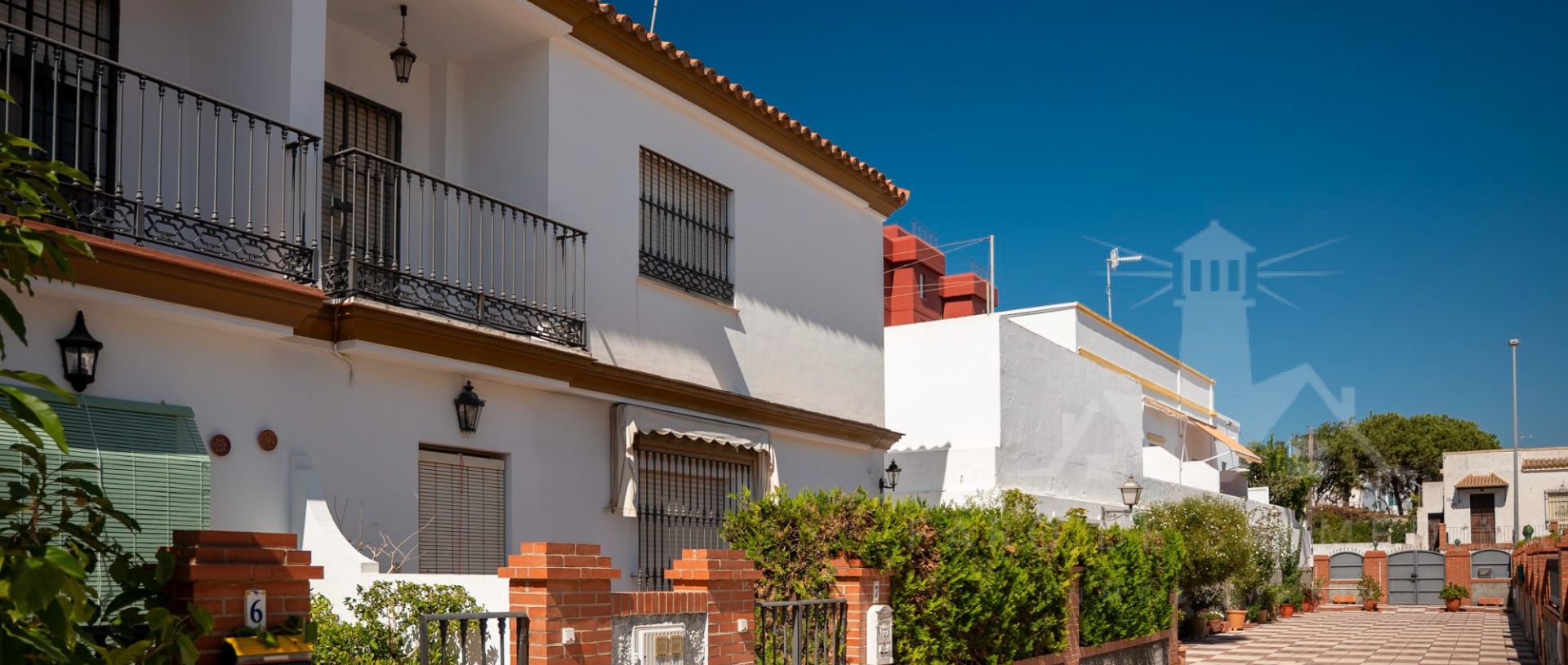 Exterior view of Single-family semi-detached for sale in Chipiona  with Air Conditioner, Storage room and Furnished