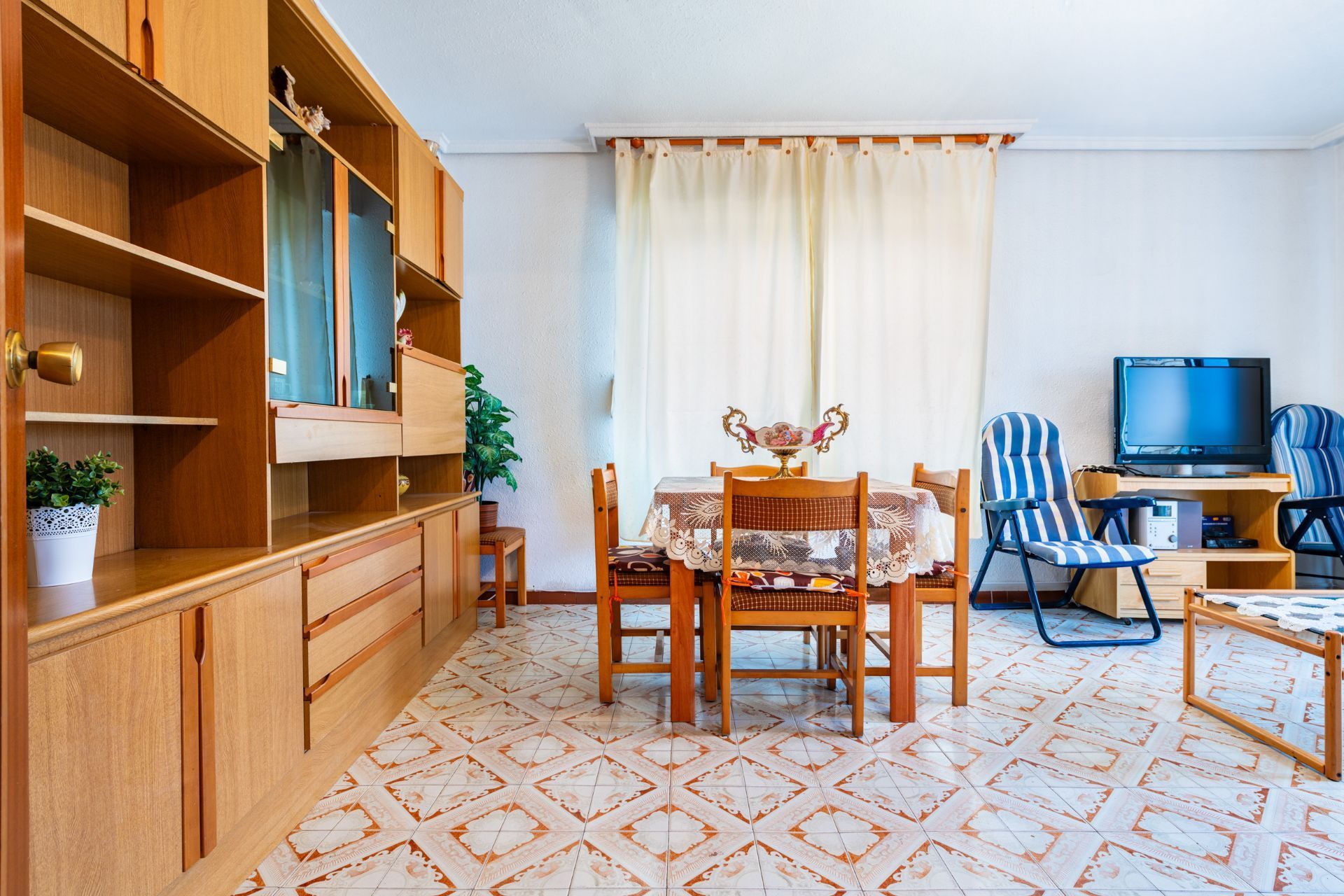 Dining room of Apartment for sale in Oropesa del Mar / Orpesa  with Air Conditioner, Terrace and Furnished