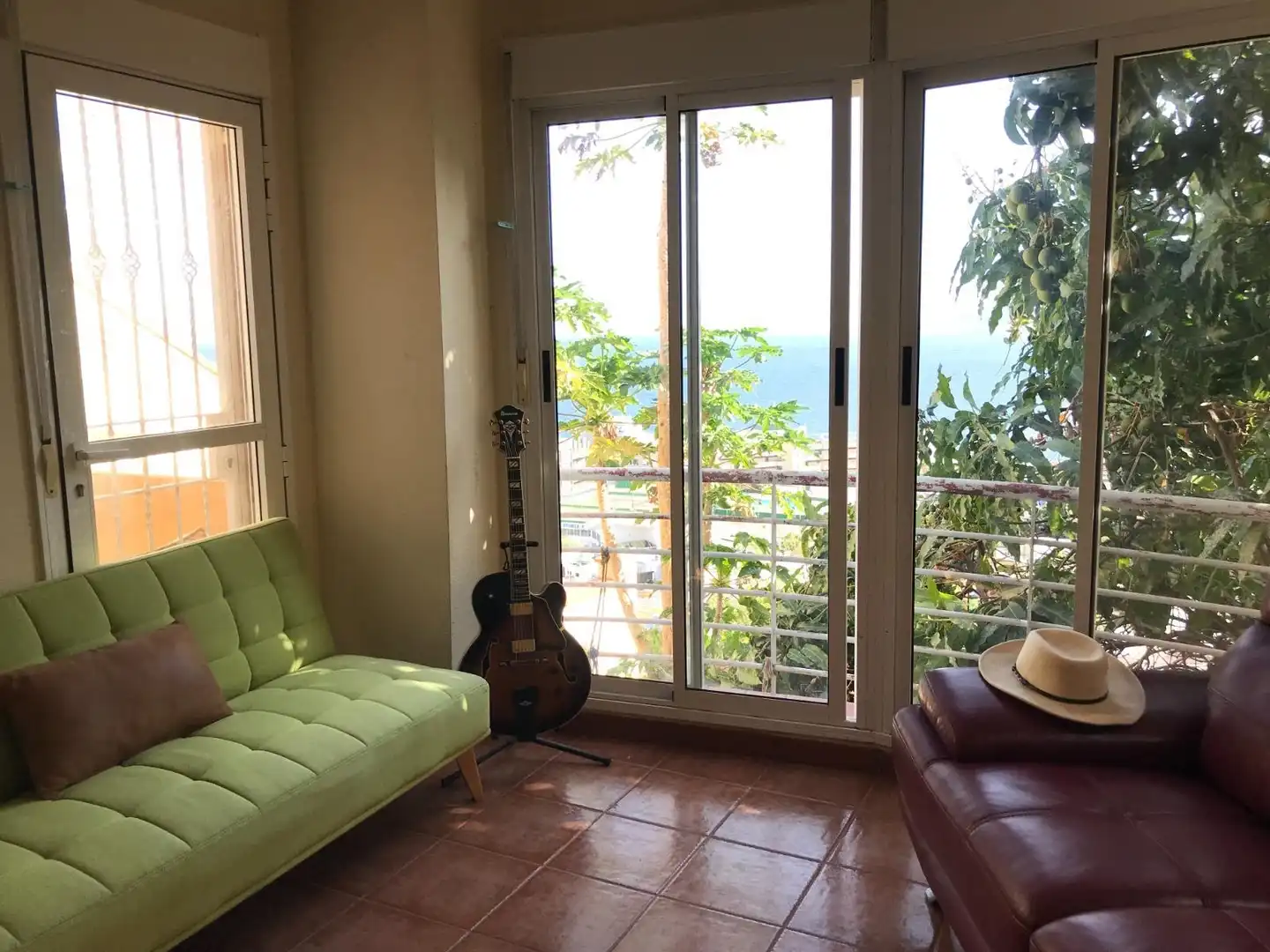 Wohnzimmer von Einfamilien-Reihenhaus zur Miete in El Rosario mit Privatgarten, Terrasse und Möbliert