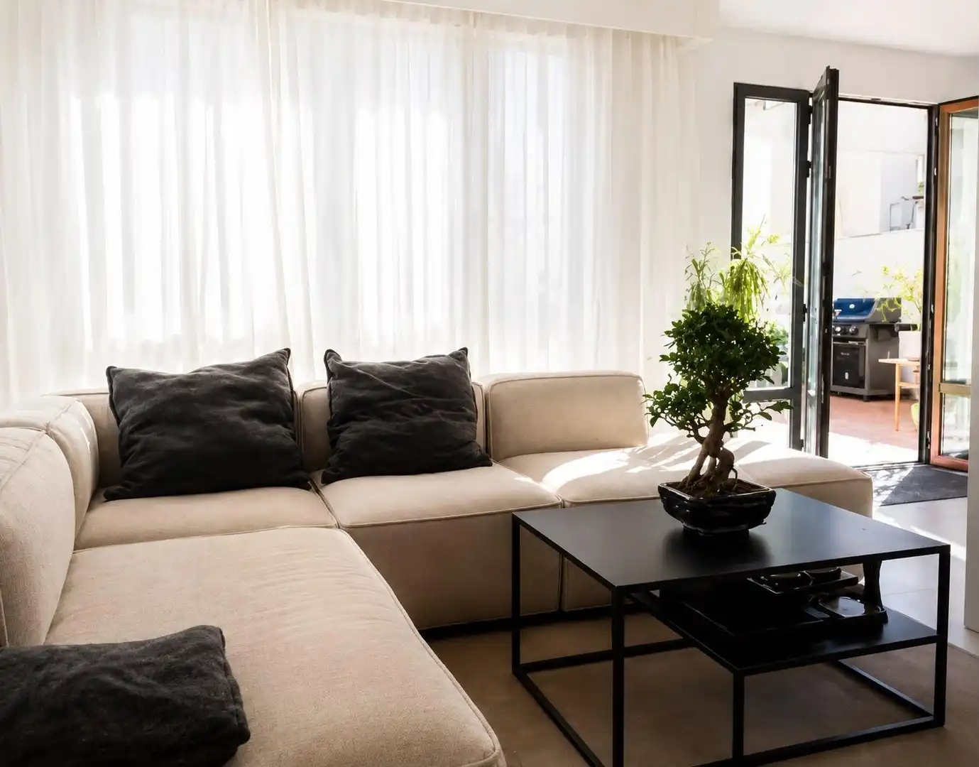 Sala de estar de Ático en venta en  Palma de Mallorca con Aire acondicionado, Jardín privado y Terraza