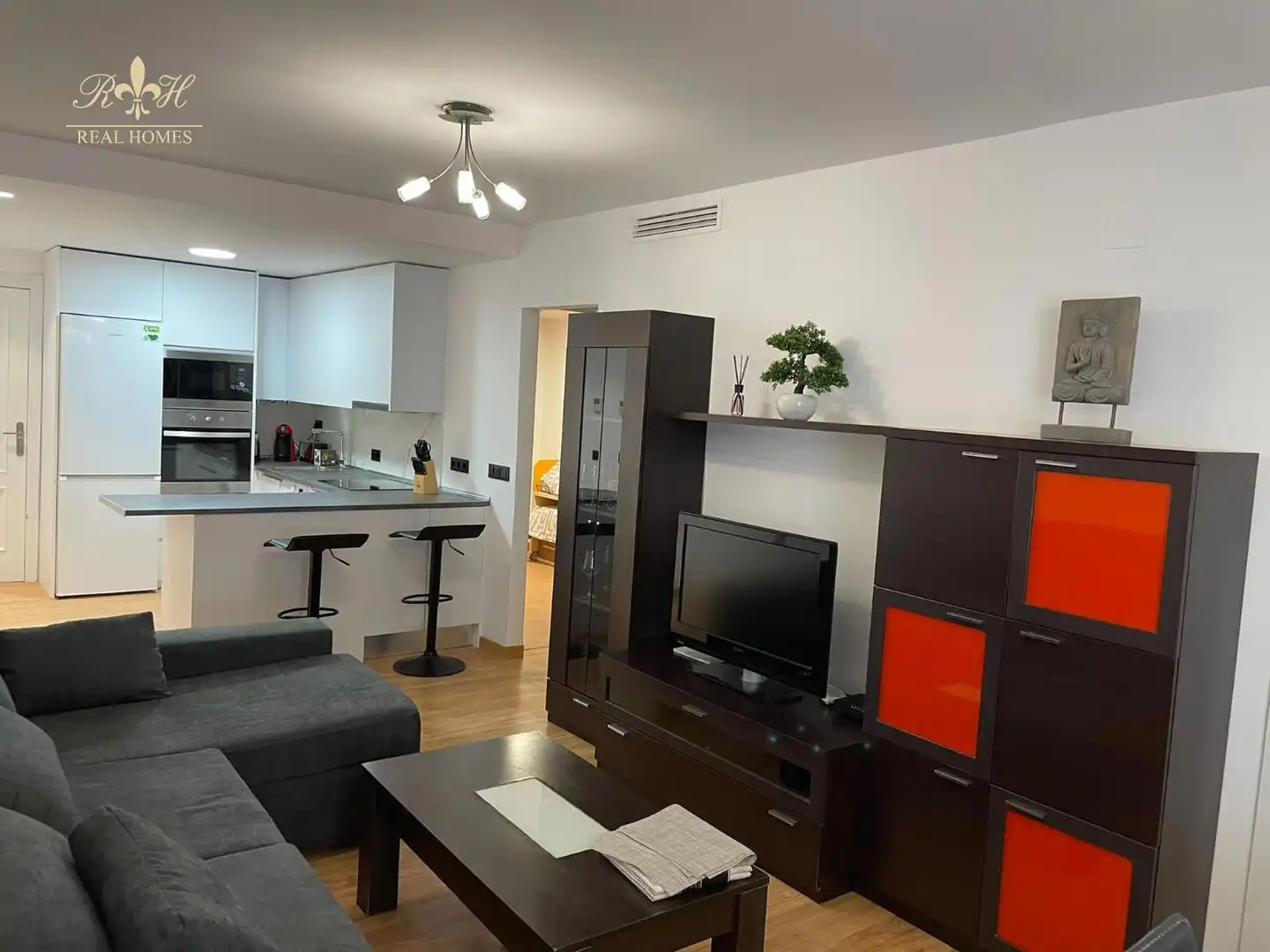 Living room of Flat for sale in Villajoyosa / La Vila Joiosa  with Air Conditioner, Swimming Pool and Furnished